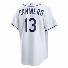 Junior Caminero Tampa Bay Rays Nike Home Replica Jersey - White Jerseys