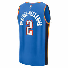 NBA Shai Gilgeous-Alexander Oklahoma City Thunder Fast Break Replica Player Jersey - Icon Edition - Blue