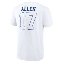 Josh Allen Buffalo Bills Tonal Name & Number T-Shirt White