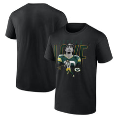 Jordan Love Green Bay Packers Humble Shadow Player T-Shirt Black
