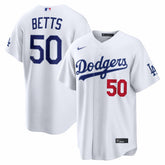 MLB Mookie Betts Los Angeles Dodgers Nike Home Stadium Jersey - White