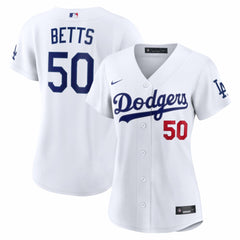MLB Mookie Betts Los Angeles Dodgers Nike Women's Home Stadium Jersey - White
