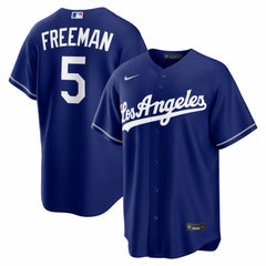 MLB Freddie Freeman Los Angeles Dodgers Nike Alternate Replica Jersey - Royal