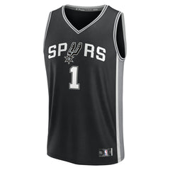 NBA Victor Wembanyama San Antonio Spurs Youth Fast Break Replica Player Jersey - Icon Edition - Black