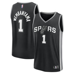 NBA Victor Wembanyama San Antonio Spurs Fast Break Replica Player Jersey - Icon Edition - Black