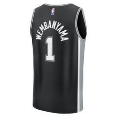 NBA Victor Wembanyama San Antonio Spurs Fast Break Replica Player Jersey - Icon Edition - Black