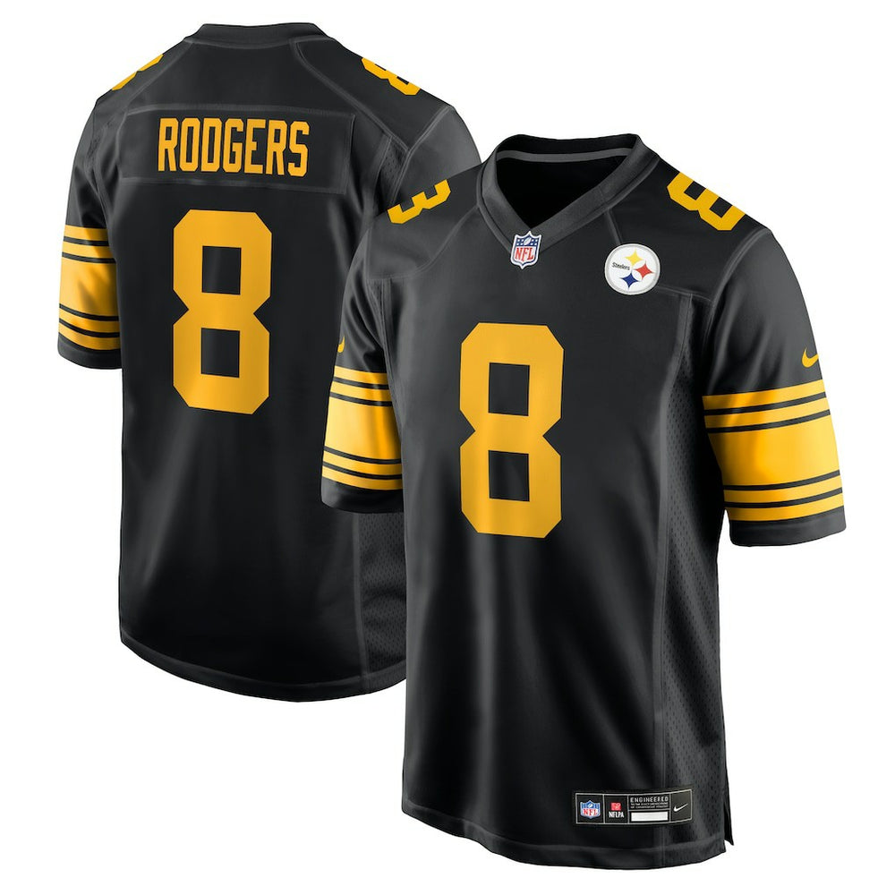 NFL Aaron Rodgers Pittsburgh Steelers Alternate Game Jersey - Black