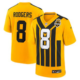 NFL Aaron Rodgers Pittsburgh Steelers Alternate 1933 Throwback Game Jersey - Gold