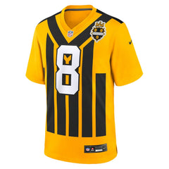 NFL Aaron Rodgers Pittsburgh Steelers Alternate 1933 Throwback Game Jersey - Gold