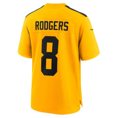 NFL Aaron Rodgers Pittsburgh Steelers Alternate 1933 Throwback Game Jersey - Gold