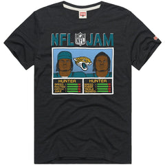 Travis Hunter Jacksonville Jaguars Homage Unisex NFL Jam Tri-Blend T-Shirt Black