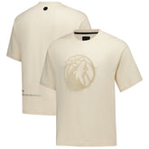 Minnesota Timberwolves Protege Eco-Poly Interlock Fashion Tonal T-Shirt Cream