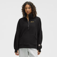 NHL Anaheim Ducks lululemon Women's Long Scuba Oversized Half-Zip Funnel Neck - Black