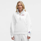 NHL Colorado Avalanche lululemon Women's Long Scuba Oversized Half-Zip Funnel Neck - White