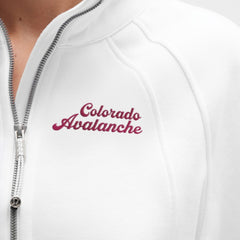 NHL Colorado Avalanche lululemon Women's Long Scuba Oversized Half-Zip Funnel Neck - White