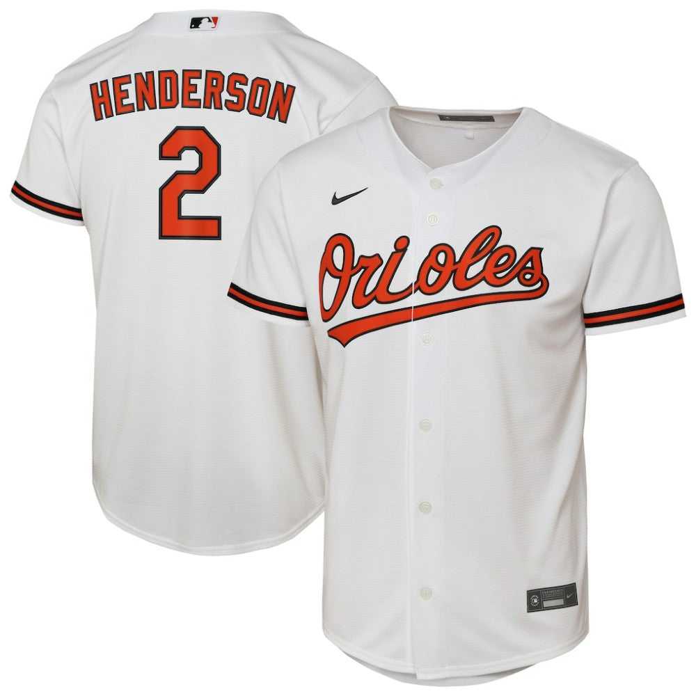MLB Gunnar Henderson Baltimore Orioles Nike Youth Home Replica Player Jersey - White