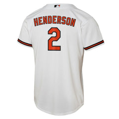 MLB Gunnar Henderson Baltimore Orioles Nike Youth Home Replica Player Jersey - White