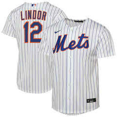 MLB Francisco Lindor New York Mets Nike Youth Home Replica Player Jersey - White
