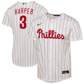 MLB Bryce Harper Philadelphia Phillies Nike Youth Home Replica Player Jersey - White
