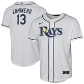 MLB Junior Caminero Tampa Bay Rays Nike Youth Home Replica Player Jersey - White