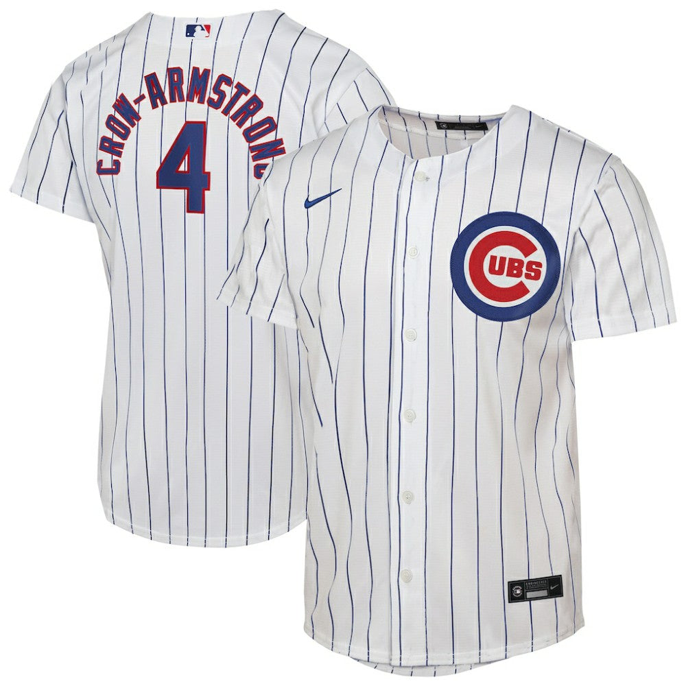 MLB Pete Crow-Armstrong Chicago Cubs Nike Youth Home Replica Player Jersey - White
