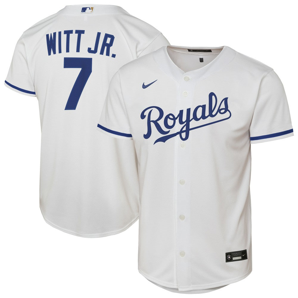 MLB Bobby Witt Jr. Kansas City Royals Nike Youth Home Replica Player Jersey - White
