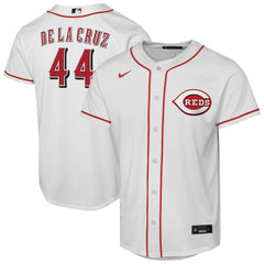 MLB Elly De La Cruz Cincinnati Reds Nike Youth Home Replica Player Jersey - White