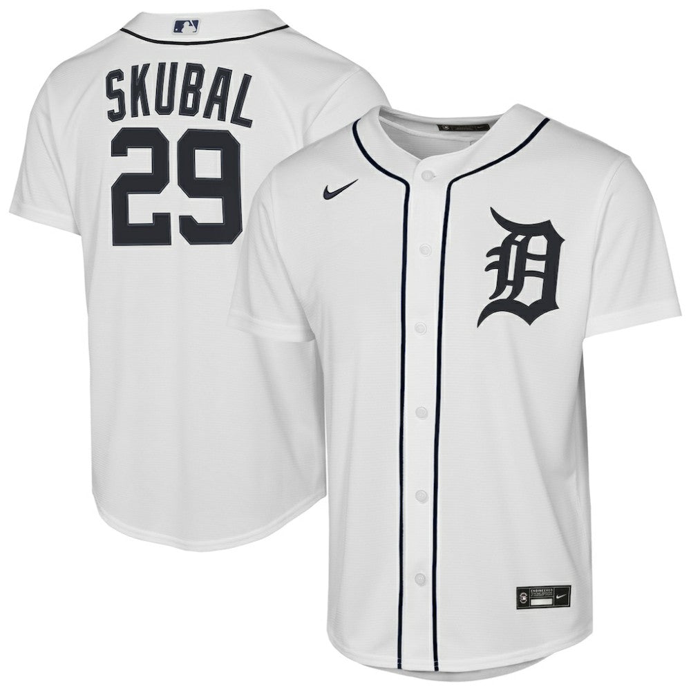 MLB Tarik Skubal Detroit Tigers Nike Youth Home Replica Player Jersey - White