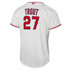 Mike Trout Los Angeles Angels Nike Youth Home Replica Player Jersey - White Jerseys