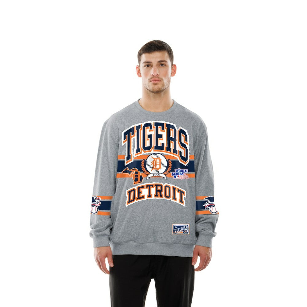 Detroit Tigers New Era Sport Classics Sweatshirt - Gray Sweatshirts