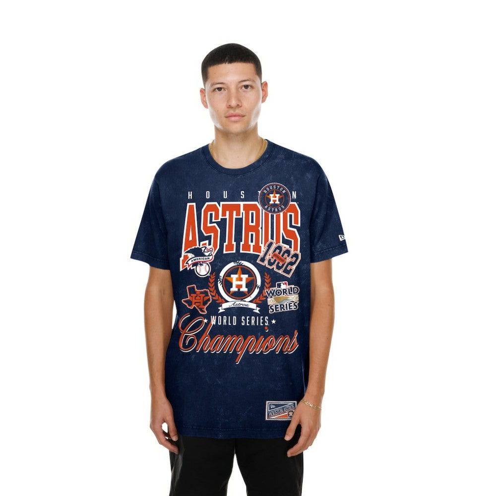 Houston Astros New Era Mineral Wash T-Shirt - Navy T-shirts