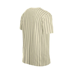 San Diego Padres New Era Throwback Meshback Pinstripe T-Shirt - Cream T-shirts
