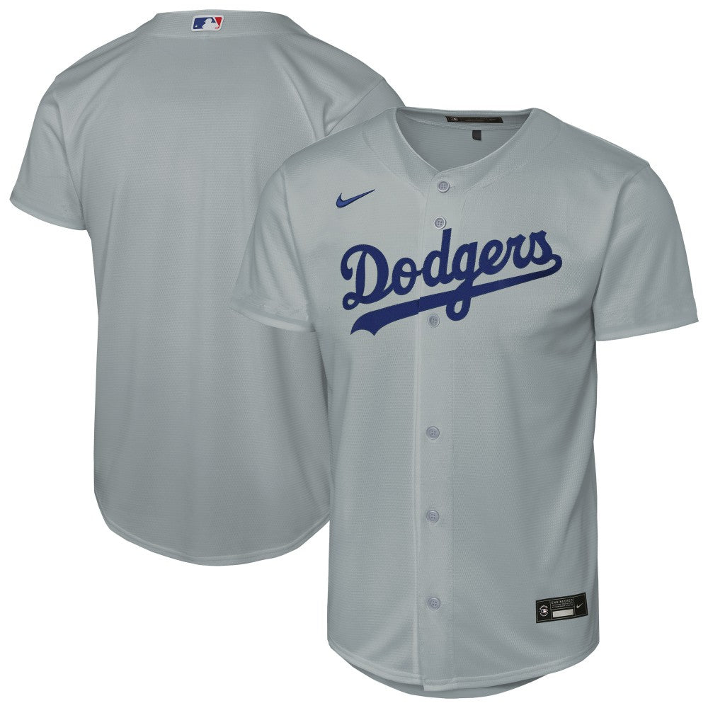 MLB Los Angeles Dodgers Nike Youth Alternate Replica Jersey - Gray