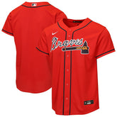 MLB Atlanta Braves Nike Youth Alternate Replica Jersey - Red
