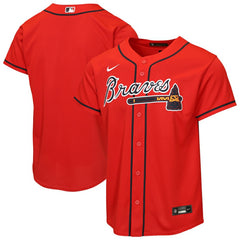 MLB Atlanta Braves Nike Youth Alternate Replica Jersey - Red