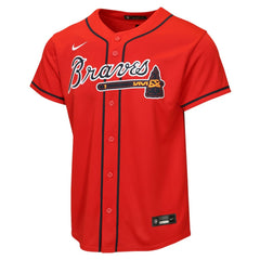 MLB Atlanta Braves Nike Youth Alternate Replica Jersey - Red