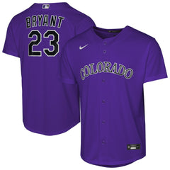 MLB Kris Bryant Colorado Rockies Nike Youth Alternate Replica Jersey - Purple