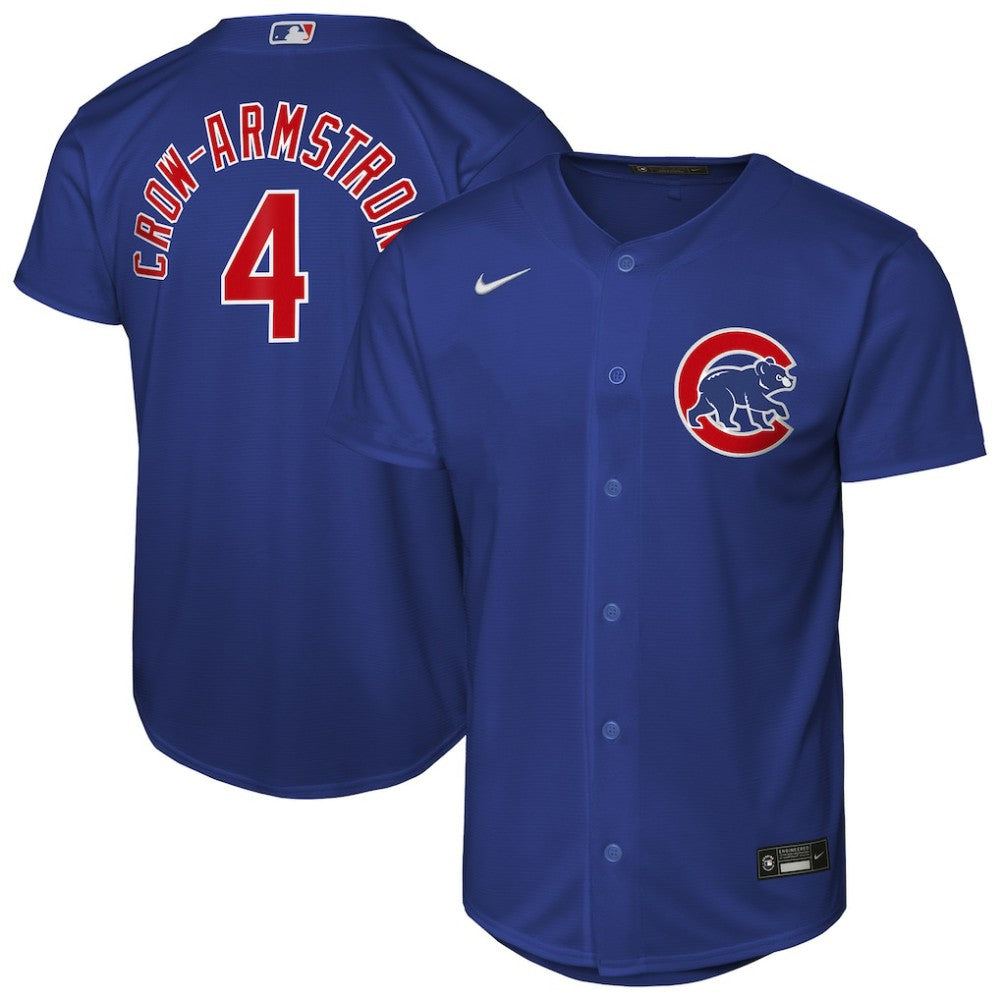 MLB Pete Crow-Armstrong Chicago Cubs Nike Youth Alternate Replica Jersey - Rush Blue