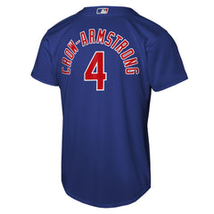 MLB Pete Crow-Armstrong Chicago Cubs Nike Youth Alternate Replica Jersey - Rush Blue
