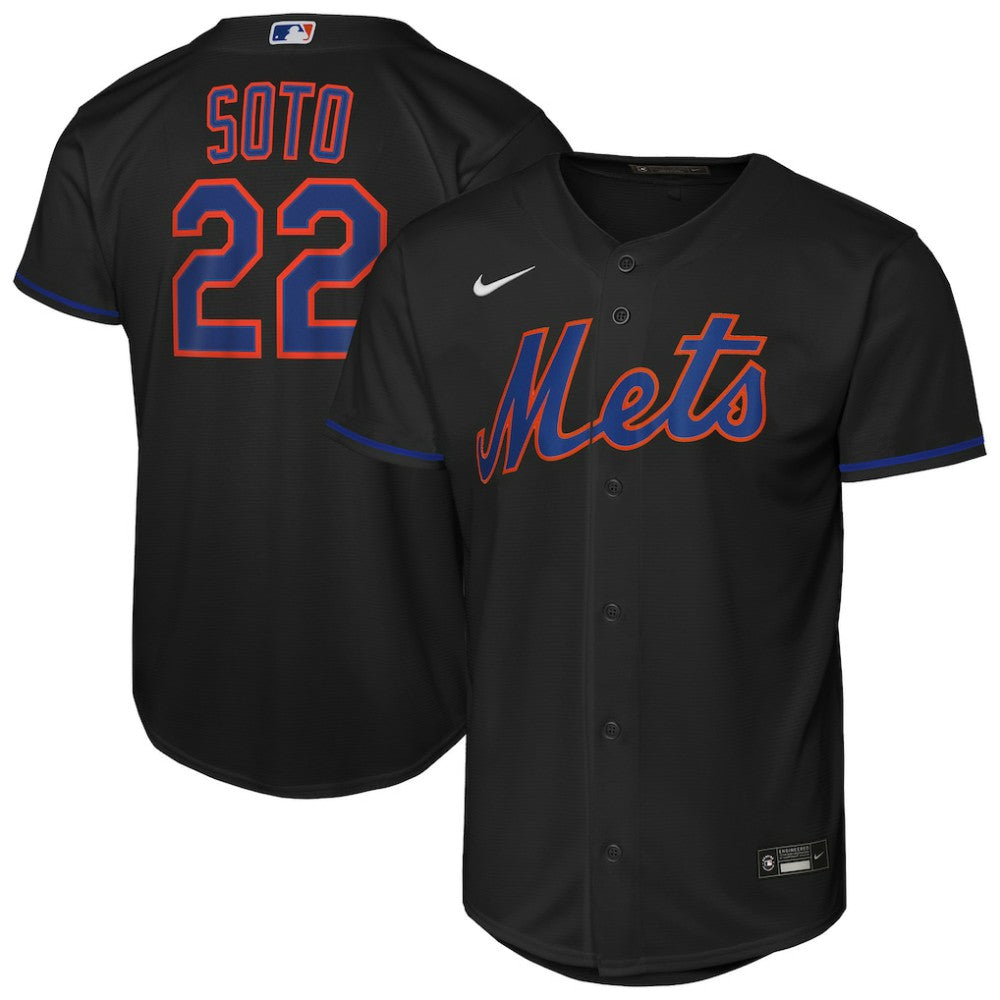 MLB Juan Soto New York Mets Nike Youth Alternate Replica Jersey - Black