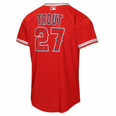 MLB Mike Trout Los Angeles Angels Nike Youth Alternate Replica Jersey - Red