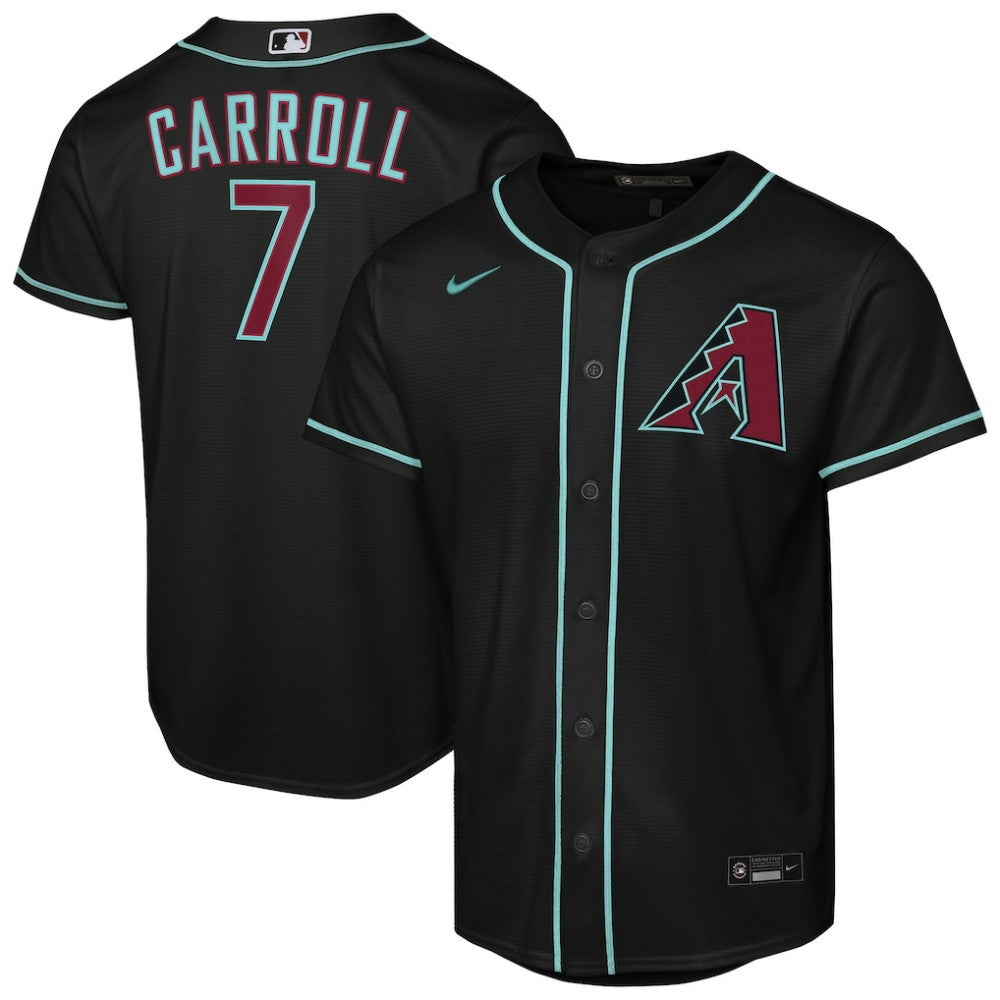 MLB Corbin Carroll Arizona Diamondbacks Nike Youth Alternate Replica Jersey - Black