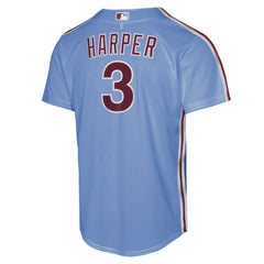 Bryce Harper Philadelphia Phillies Nike Youth Alternate Replica Jersey - Light Blue Jerseys