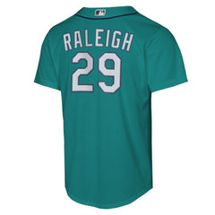 MLB Cal Raleigh Seattle Mariners Nike Youth Alternate Replica Jersey - Teal