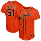 Jung Hoo Lee San Francisco Giants Nike Youth Alternate Replica Jersey - Orange Jerseys