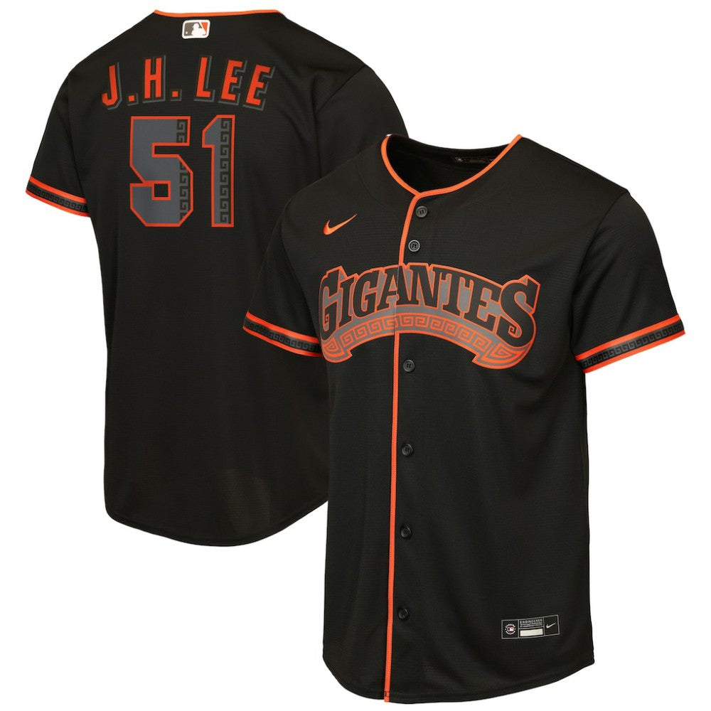 MLB Jung Hoo Lee San Francisco Giants Nike Youth Alternate 2 Replica Jersey - Black