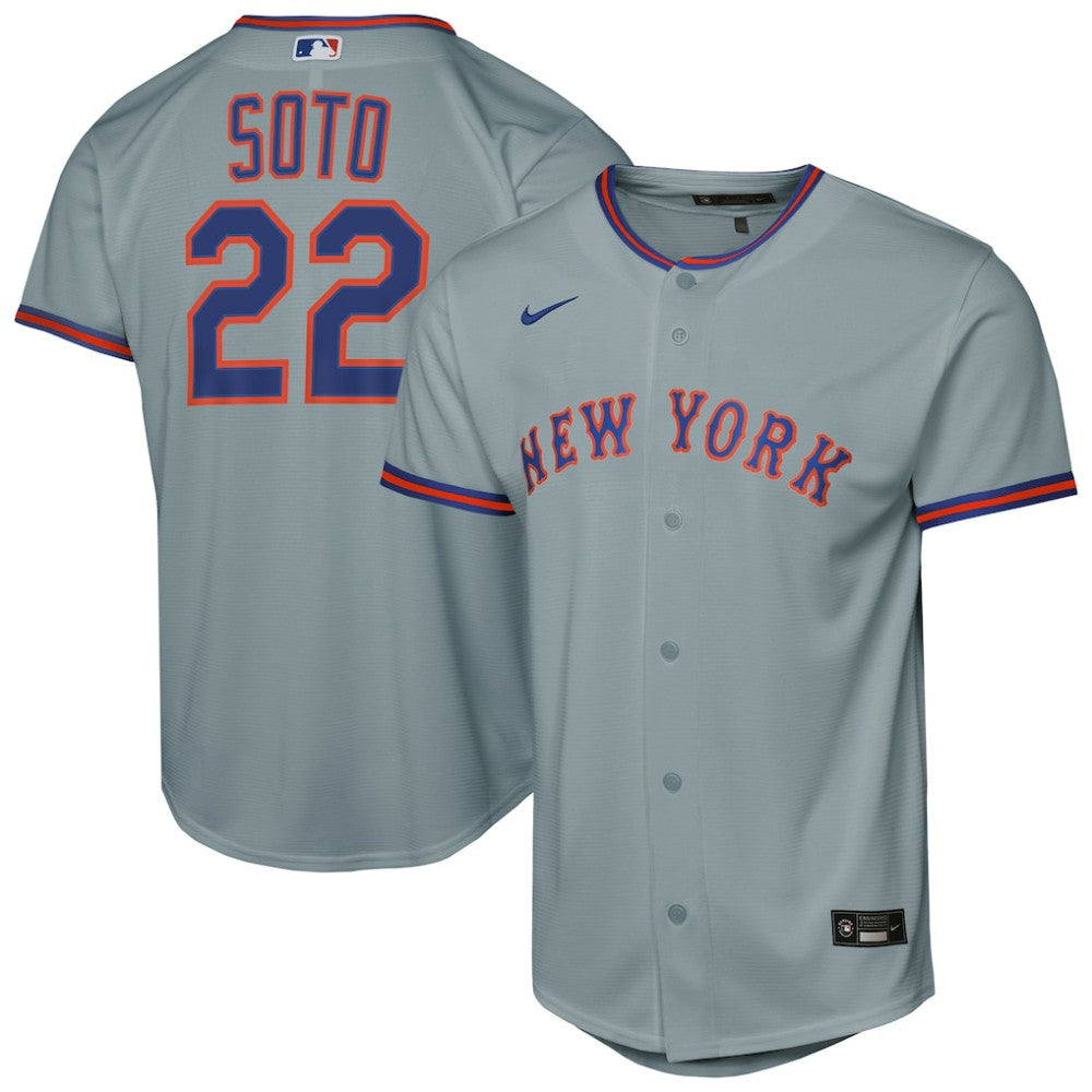 MLB Juan Soto New York Mets Nike Youth Road Replica Jersey - Gray