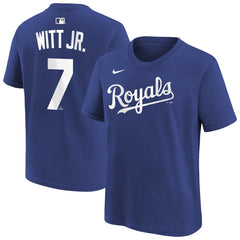 Bobby Witt Jr. Kansas City Royals Nike Youth Name & Number T-Shirt - Royal T-shirts