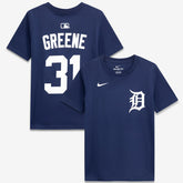 Riley Greene Detroit Tigers Nike Youth Name & Number T-Shirt - Navy T-shirts