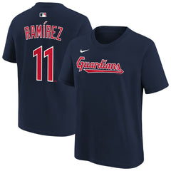 José Ramírez Cleveland Guardians Nike Youth Name & Number T-Shirt - Navy T-shirts